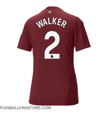 Manchester City Kyle Walker #2 Replik 3rd trikot Damen 2024-25 Kurzarm